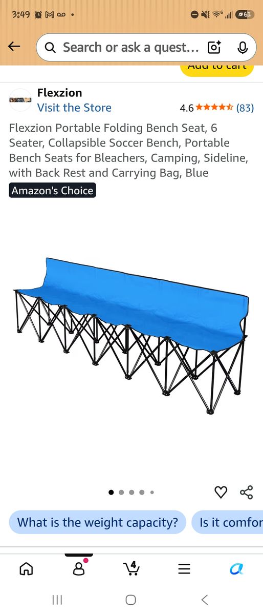Foldable soccer bench