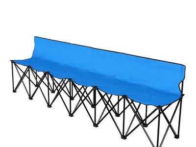 Foldable soccer bench