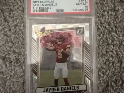 2024 Donruss Jayden Daniels The Rookies #TR37 Washington Commanders GEM MT 10 Football Card