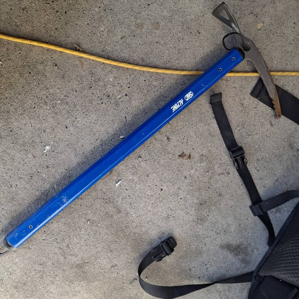 alpine ice axe climbing glacier k2 25 INCH LONG 12 IN WIDE HEAD