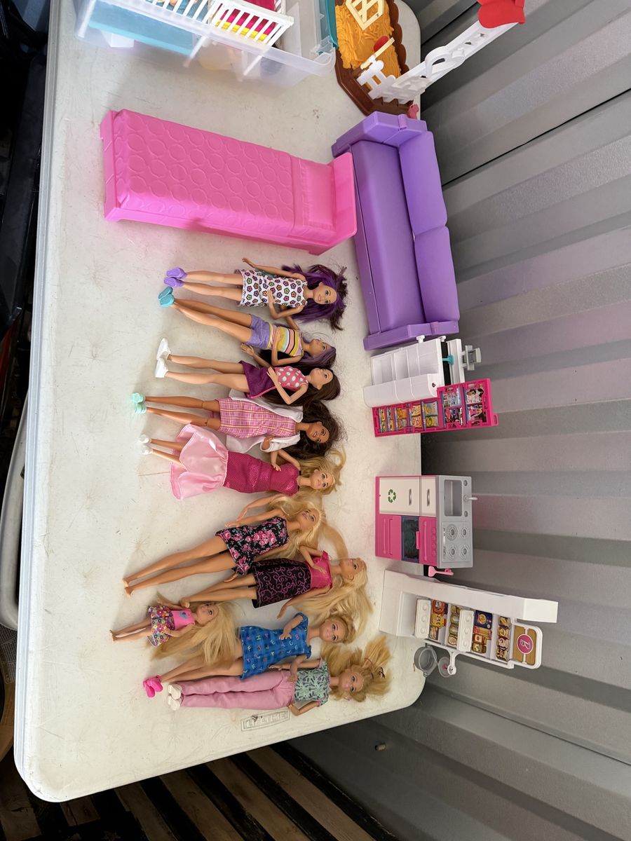 Huge Barbie Lot – Dreamhouse, Camper, Cars, Dolls, Furniture & Accessories