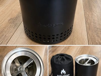 Solo Stove Smokeless Stainless Steel Portable Camp Stove with Carry Bag