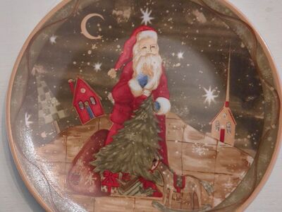 Santa salad plate