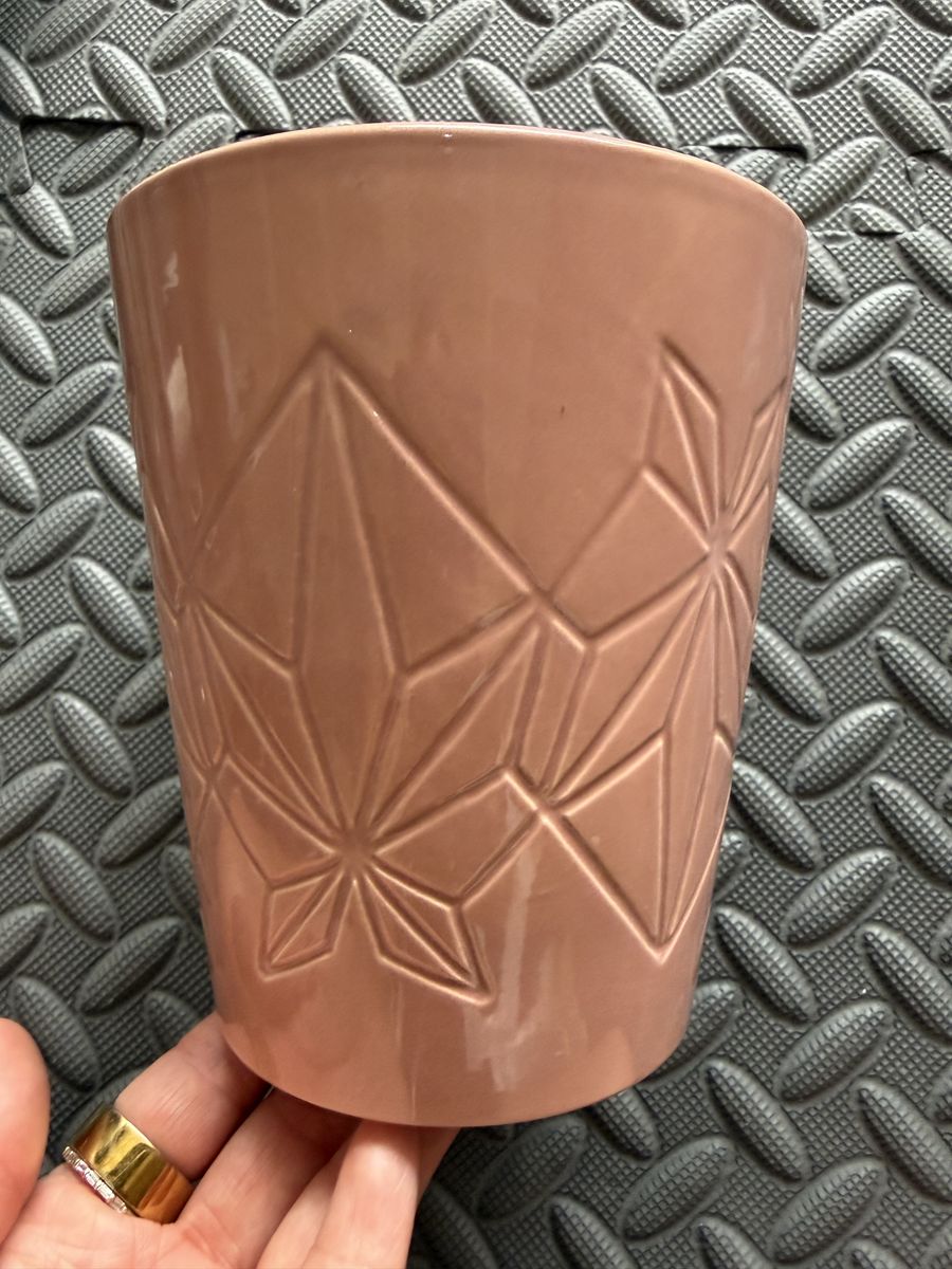 Pink Ceramic Origami Crane Planter / Vase