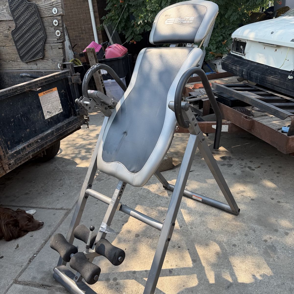 Elite Fitness Inversion Table with Padded Backrest