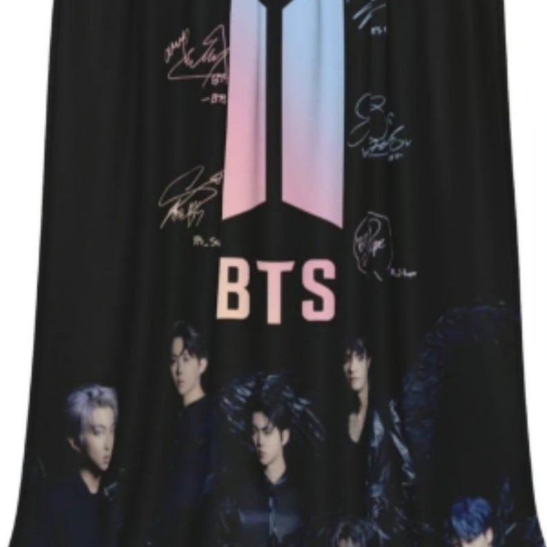 New BTS K-Pop Group Photo Blanket 50x60 Ultra Soft Micro Fleece Throw