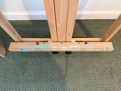 Wooden Studio Art Set with Adjustable Easel, Rolling Cart, and Storage Rack