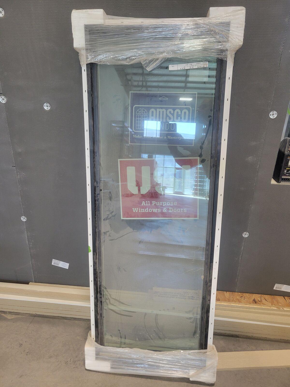 Amsco Black/White Fixed Window 21 1/2 w X59 1/2 T New