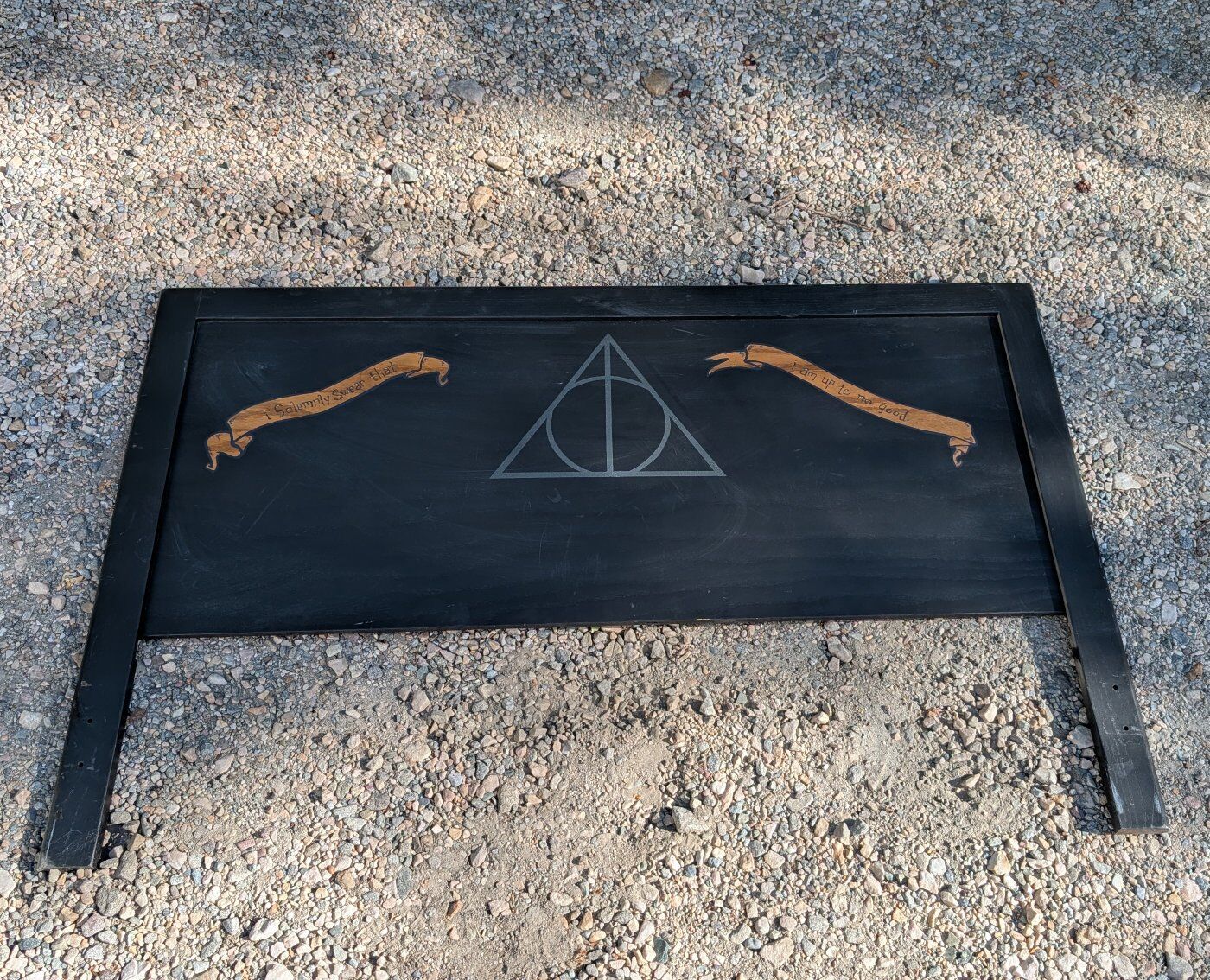 Harry Potter Custom Bed Headboard, I Solemnly Swear.. for Full Size Bed