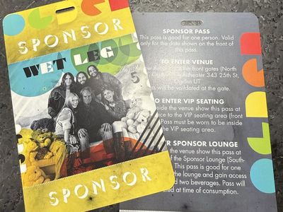 3-Wet Leg Sponsor/VIP passes- Ogden Twilight