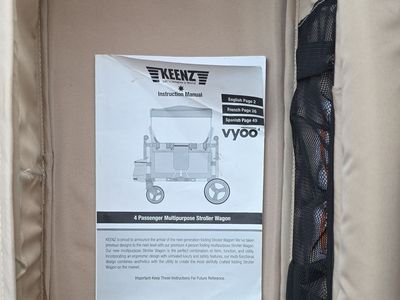 Keenz Vyoo 4-Passenger Multipurpose Stroller Wagon - Beige