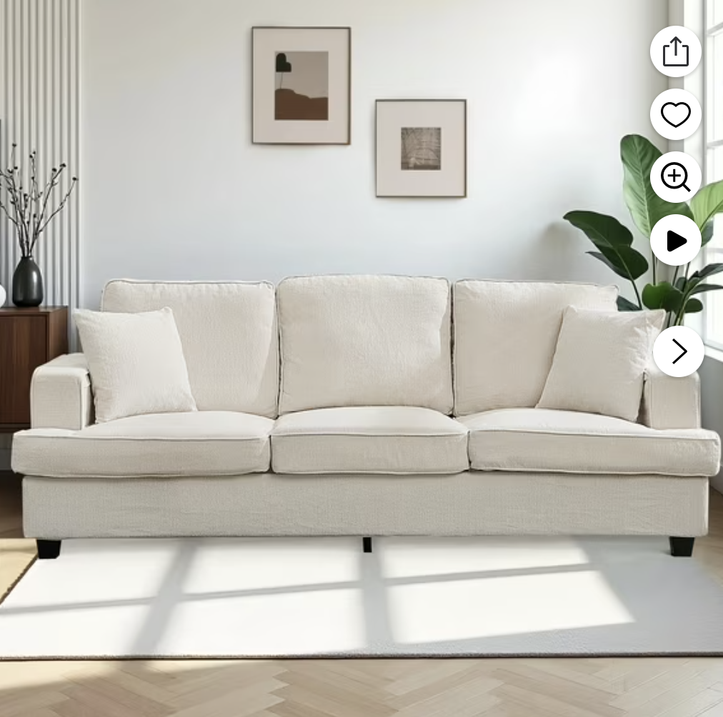 New in Box! Beige Sofa Couch
