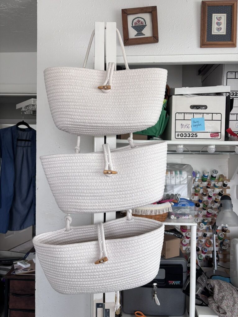 Hanging Rope Baskets