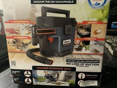 Shark MessMaster Wet & Dry Vacuum - Self-Cleaning, No Loss of Suction, TrueGrip Accessories