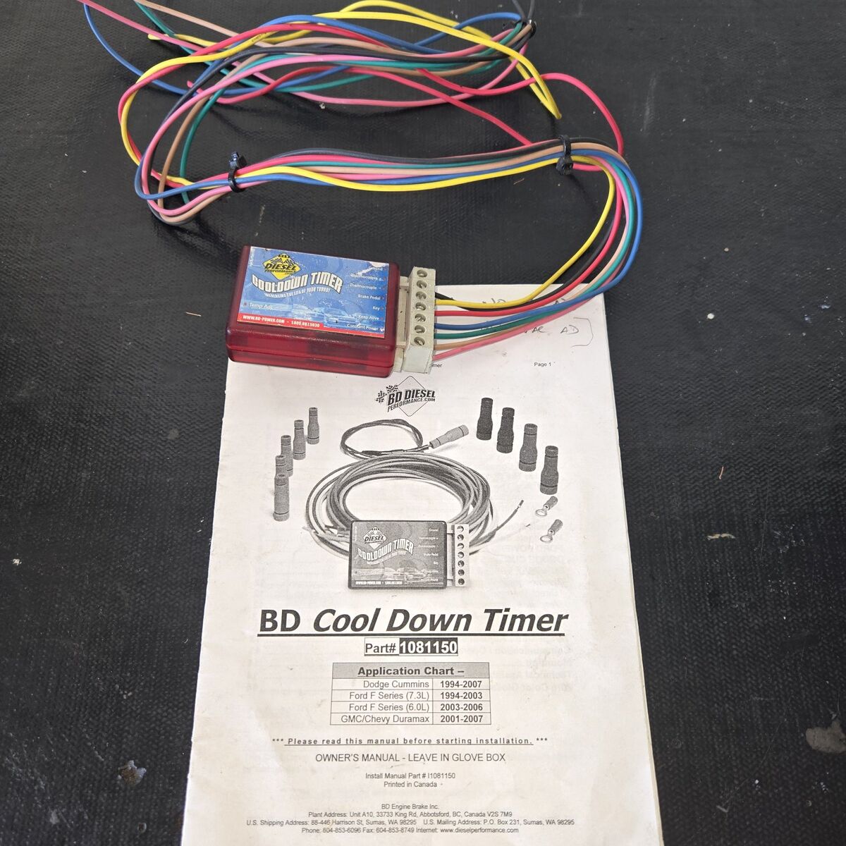BD turbo cool down timer