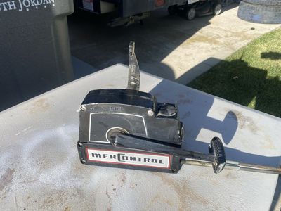 Mercury controls with cables.