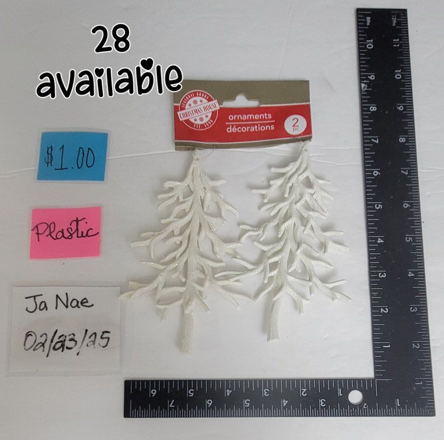 Christmas ornaments and merry Christmas yard sign