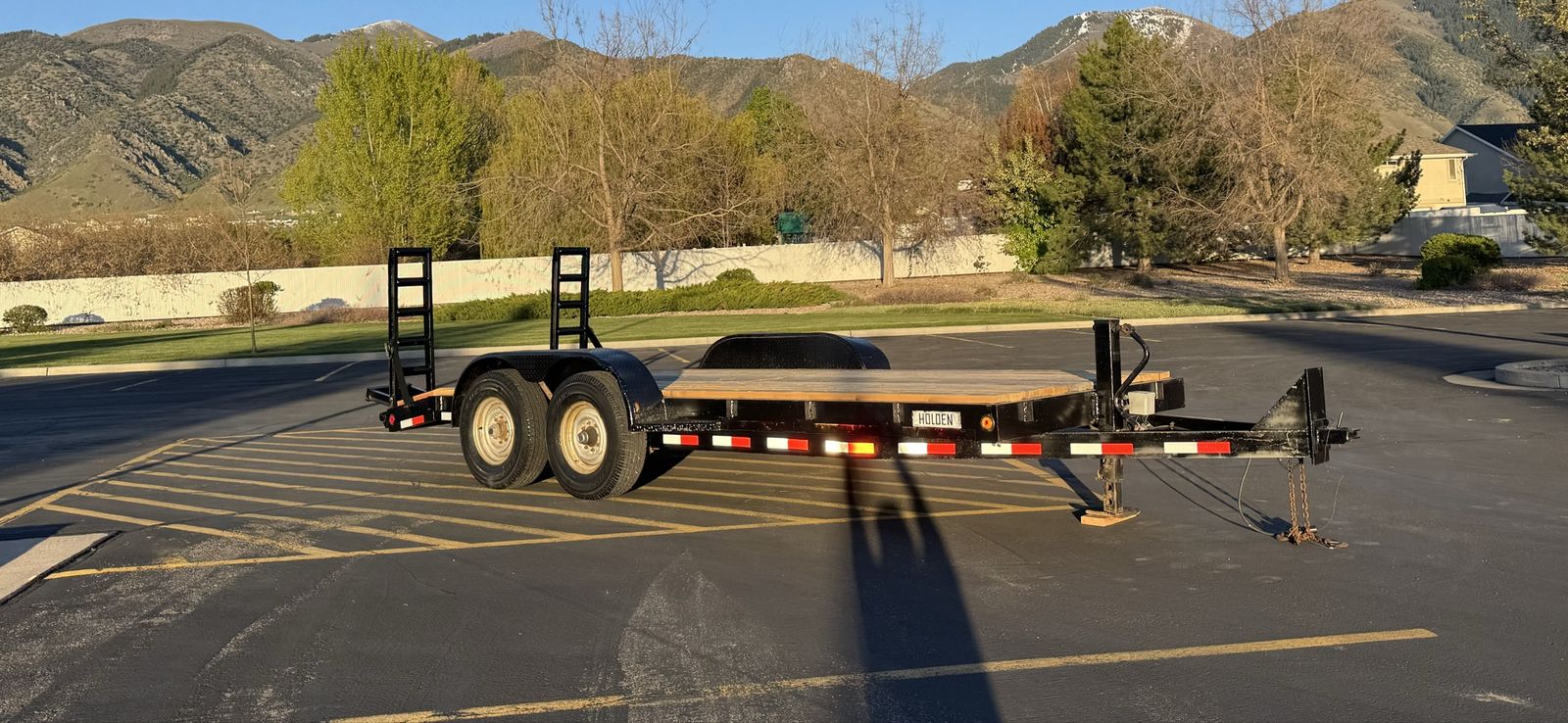 Heavy Duty 18’ x 6.5’ Car/Toy/ Hauler Flatbed Trailer 14k with Ramps