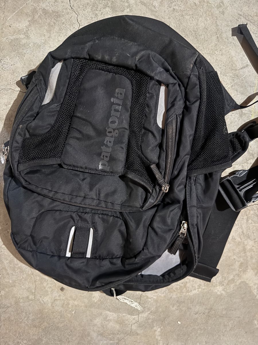 Patagonia Black Backpack Daypack with Mesh Pockets