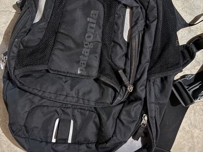 Patagonia Black Backpack Daypack with Mesh Pockets