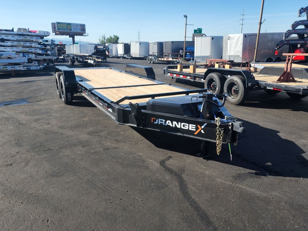 2026 RawMaxx 22' Orange X 20K Gravity Tilt Equipment Trailer