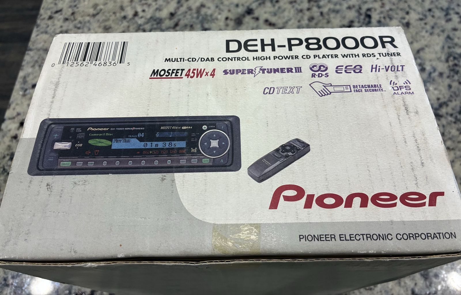 Vintage Pioneer DEH-P8000R Stereo - Mint in Original Box (Dolphin lcd)
