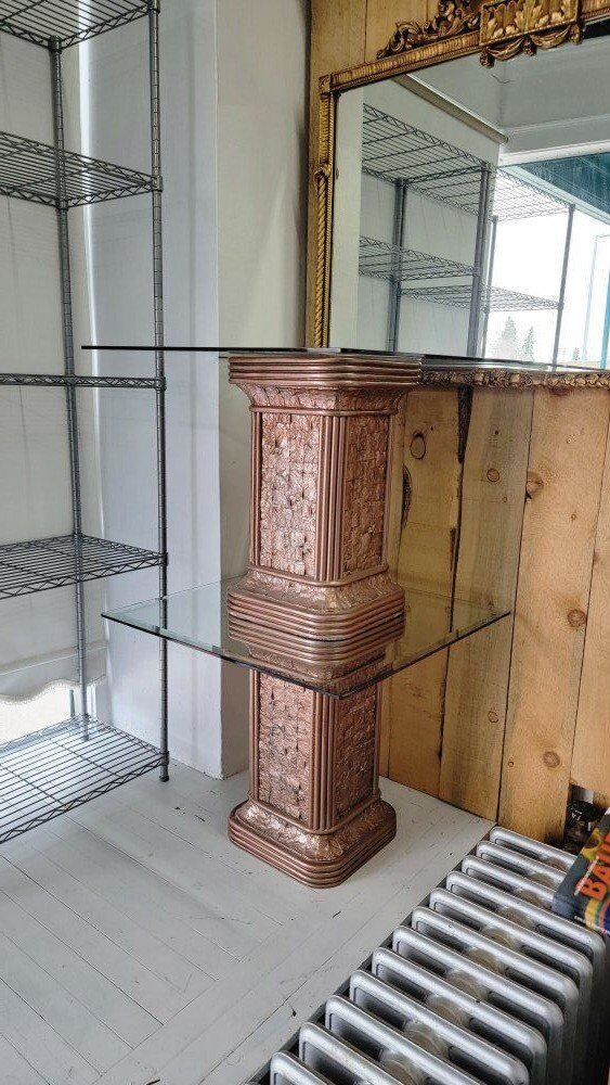 Ceramic and Glass End Tables or Display