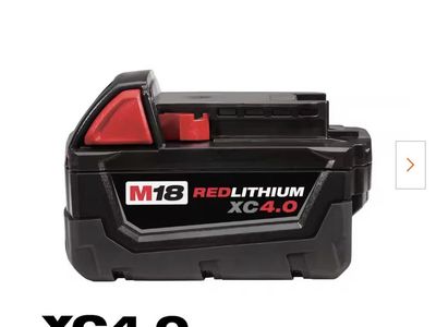 Milwaukee M18 REDLITHIUM XC 4.0 Ah Battery