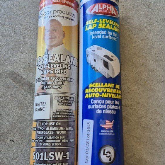 white self leveling lap sealant