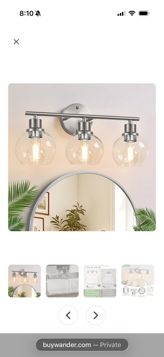 Indoi 3-lightBathroom Light Fixture BRAND NEW!