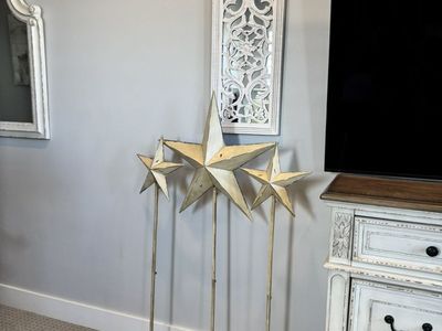 Rustic Metal Star Set Of 3
