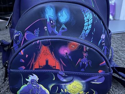 Loungefly Disney Villains Multi-Pocket Mini Backpack Dark Purple