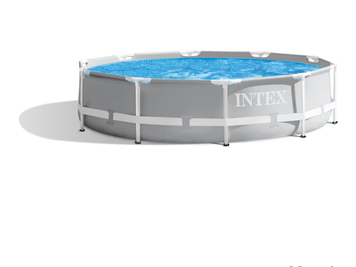 Intex 26701EH Prism Frame Pool Set with Cover, Vacuum, and Storage