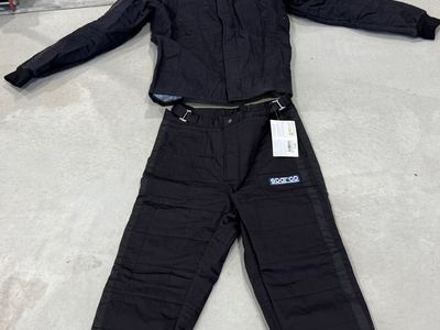 Sparco Black Two-Piece Racing fire Suit Size large