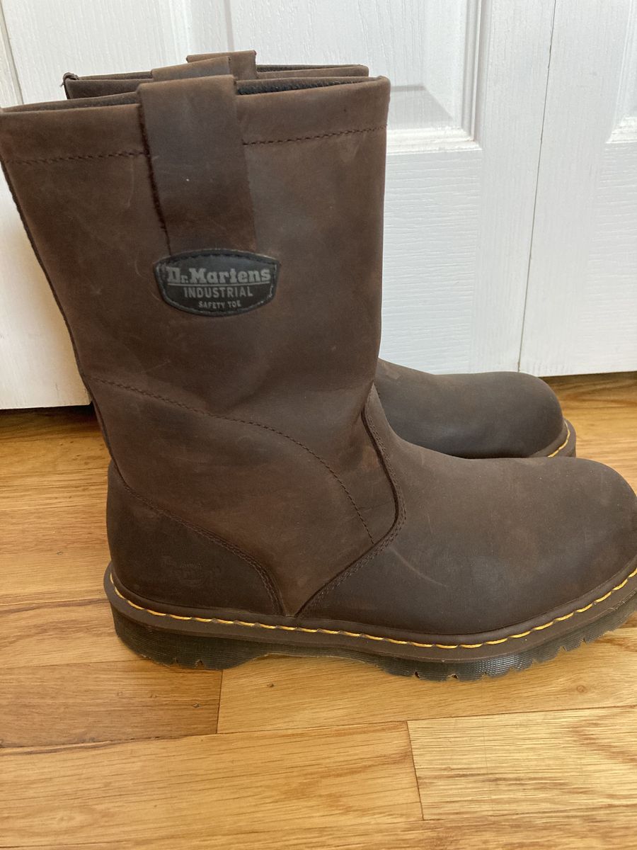 Dr. Martens Industrial Safety Steel Toe, anti-slip Work boots in like new condition Size 12,  Brown
