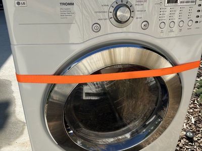 FREE
LG TROM Front Load Electric Dryer - White, Ultra Capacity, Sensor Dry, Quiet Operation