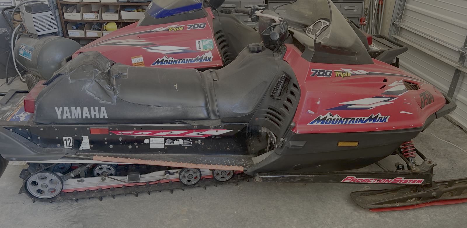 Three 97 Yamaha Mountain Max Snowmobiles