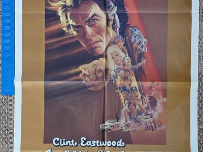 Clint Eastwood Any Which Way You Can Original Movie Poster 1980 Vintage Film Memorabilia