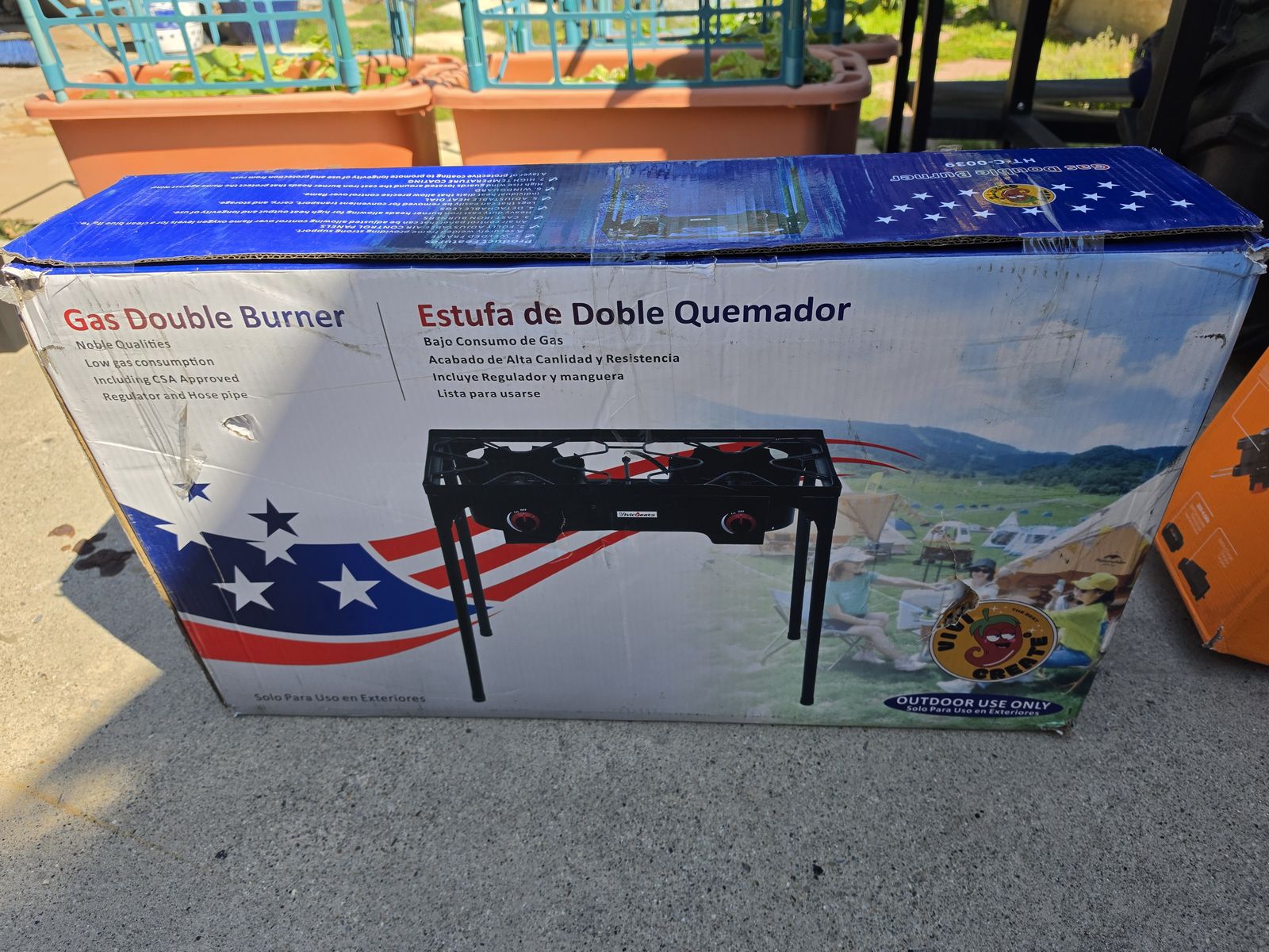 New Vivicreate Double Burner Propane Stove