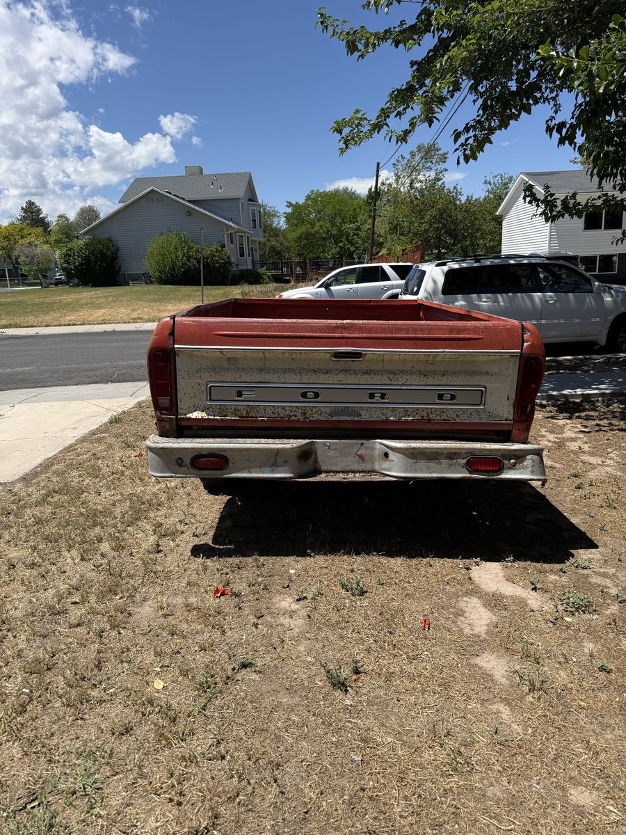 Vintage Ford Truck Bed Utility Trailer