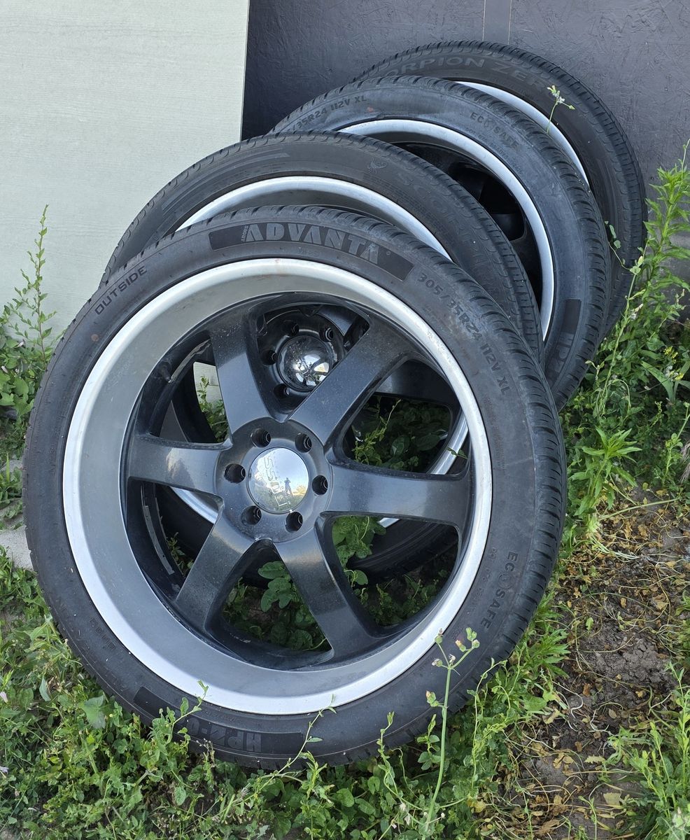 24" Boss wheels/rims and tires