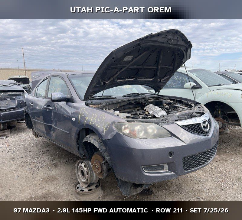 New Arrival - 2007 Mazda Mazda3 Parts - UTPAP Orem