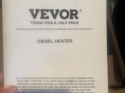 Vevor diesel heater new in box