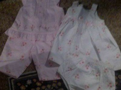 CARTER'S PRETTY FLOWERS...2 OUTFITS....3-6MOS.