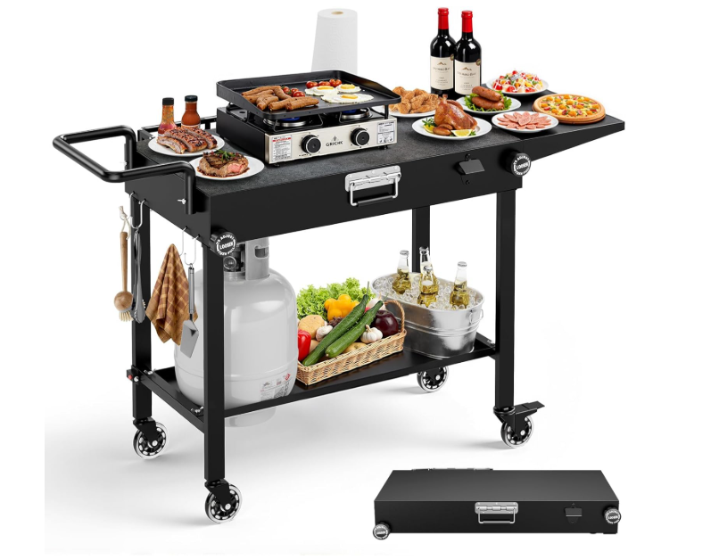 New in box Portable Grill Cart