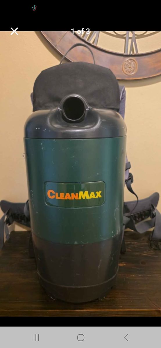 Cleanmax commercial backpack vacuum