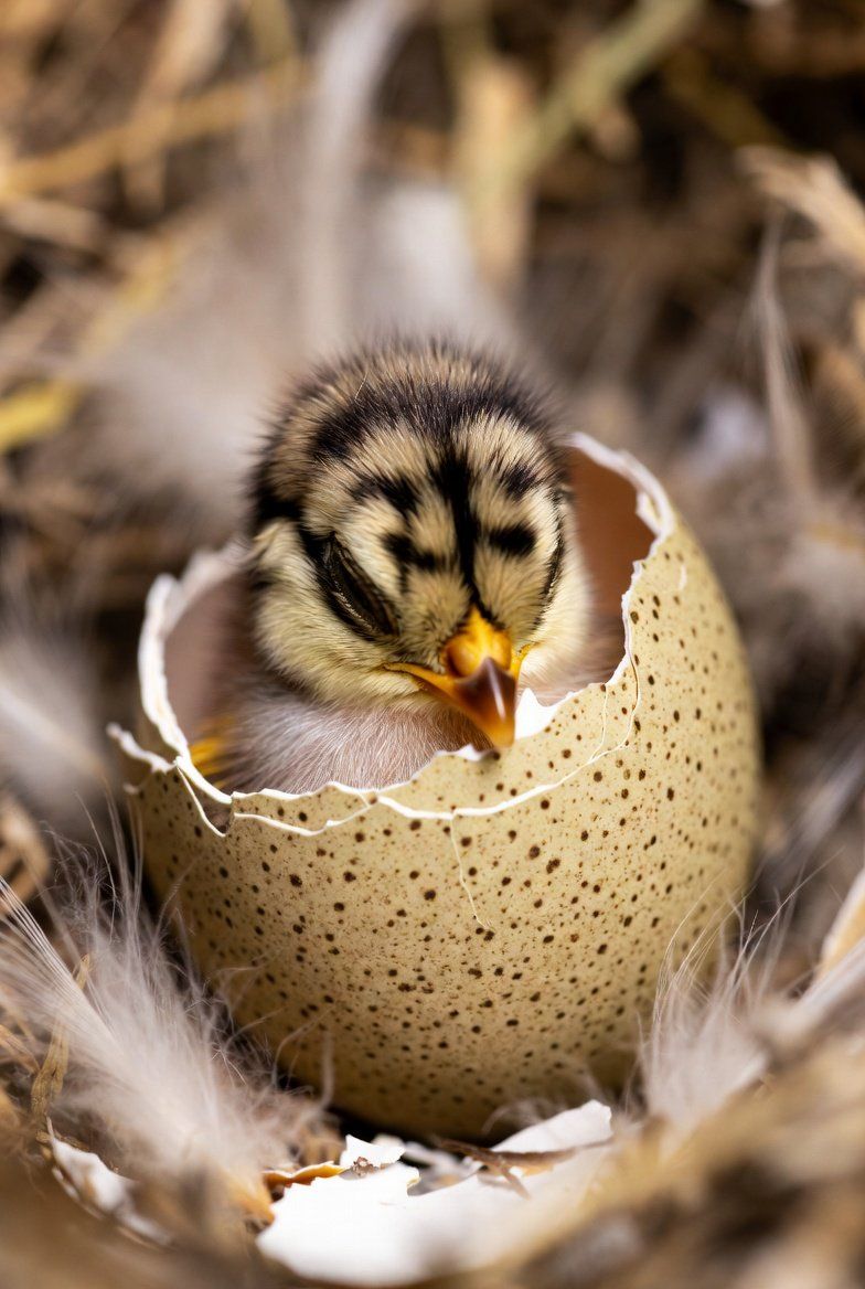 jumbo Brown coturnix quail Chicks Newly Hatched, Adorable Fluffy Birds