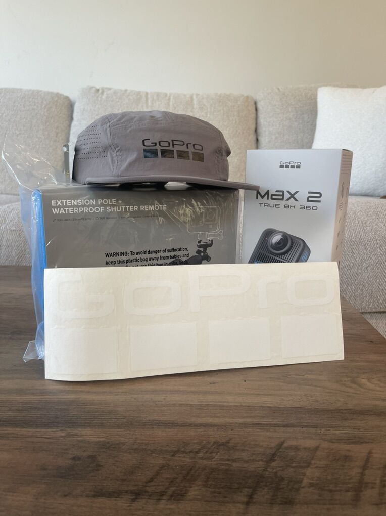 Brand New GoPro Max 2 with extension pole