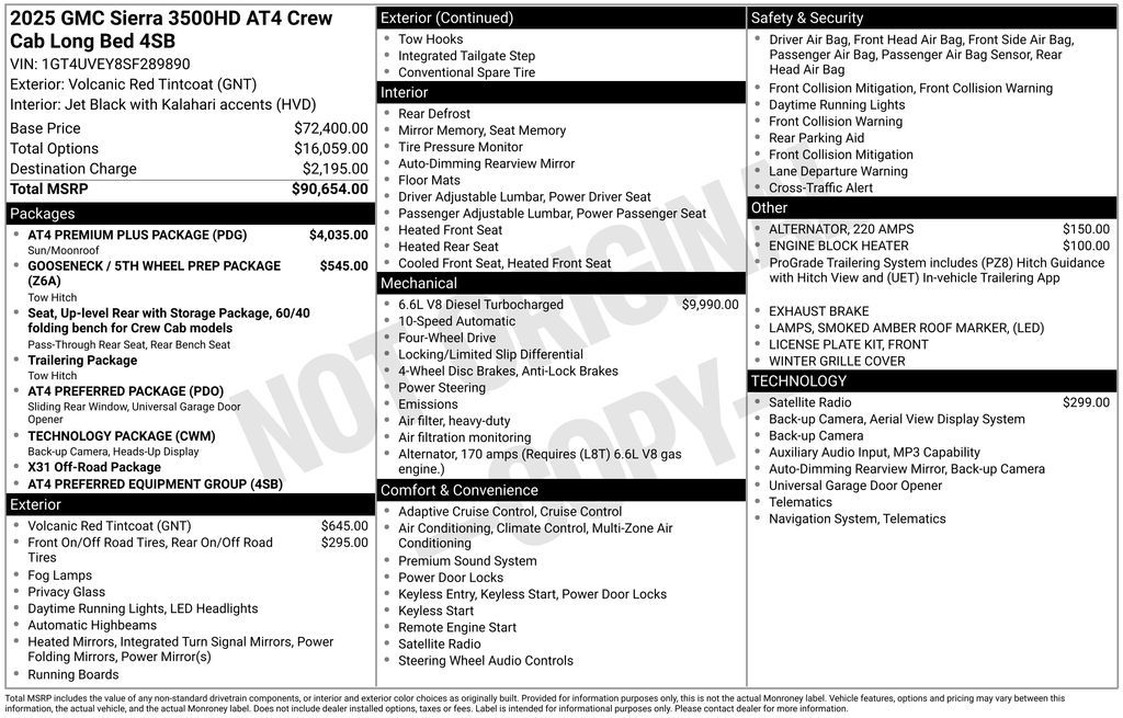 2025 GMC Sierra 3500HD AT4