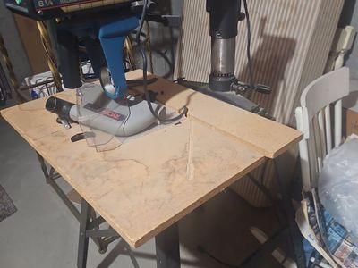 Ryobi RA-200 8-1/4" Radial Arm Saw with Stand - Needs motor